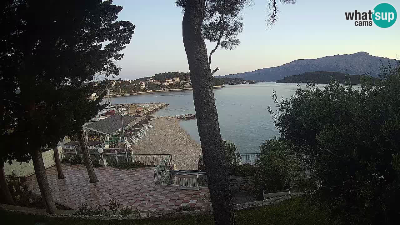 Webcam live Lumbarda – Plage Prvi Žal – Korčula