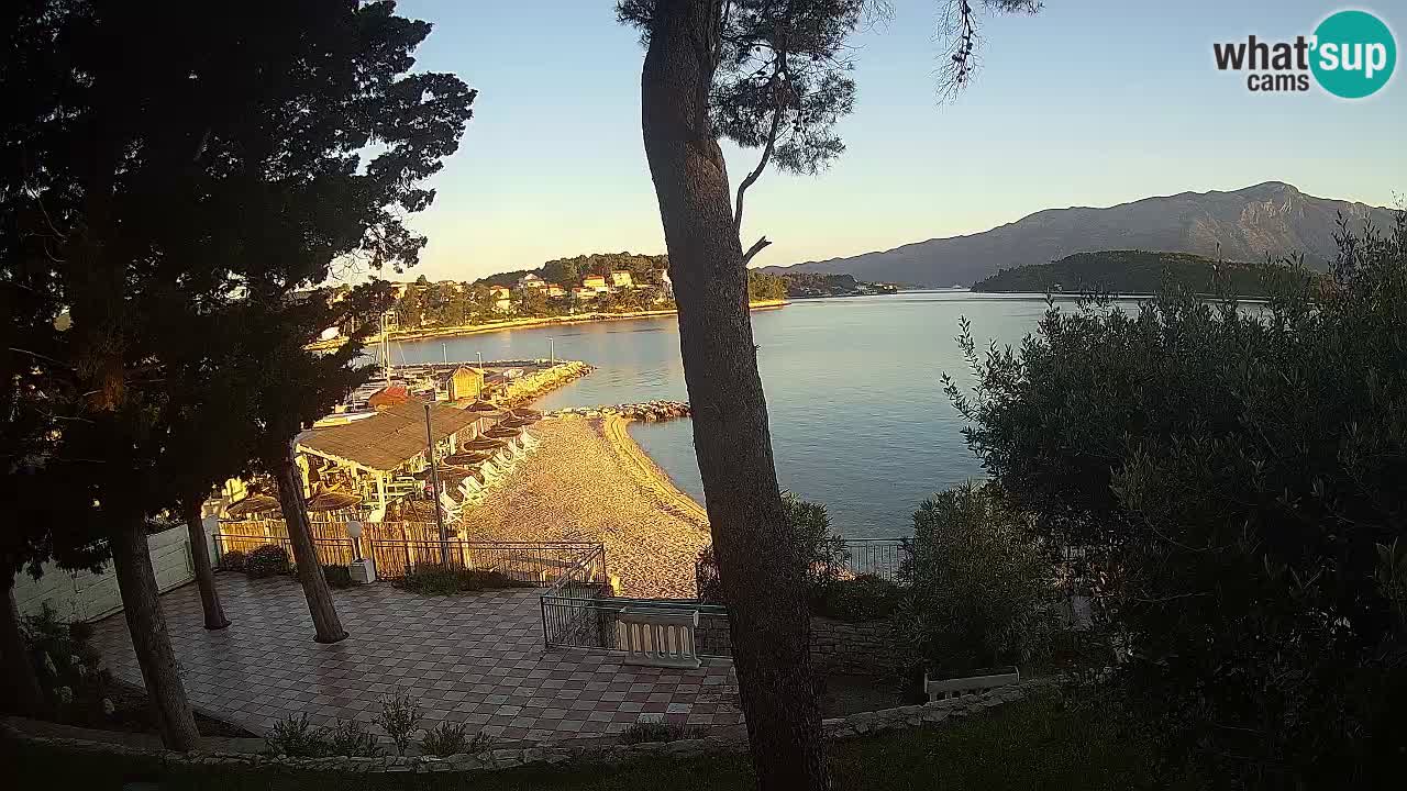 Livecam Lumbarda – Spiaggia Prvi Žal – Korčula