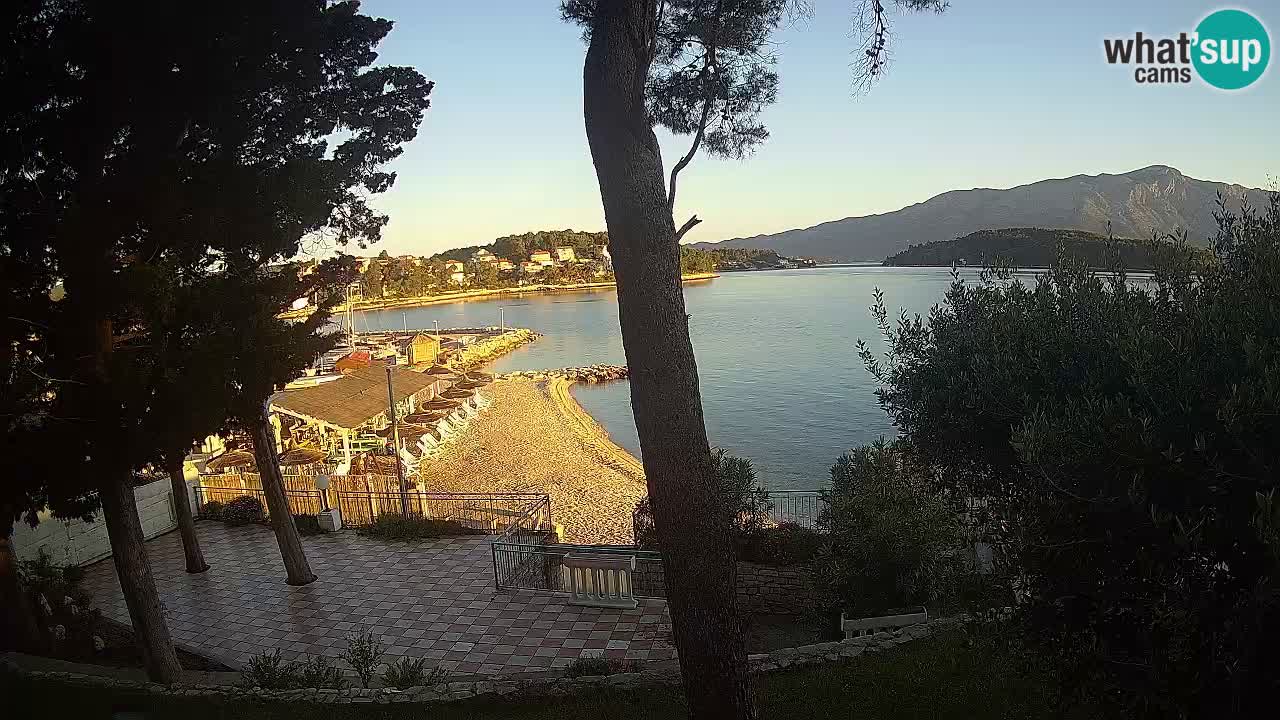 Web kamera Lumbarda – Plaža Prvi Žal – Korčula