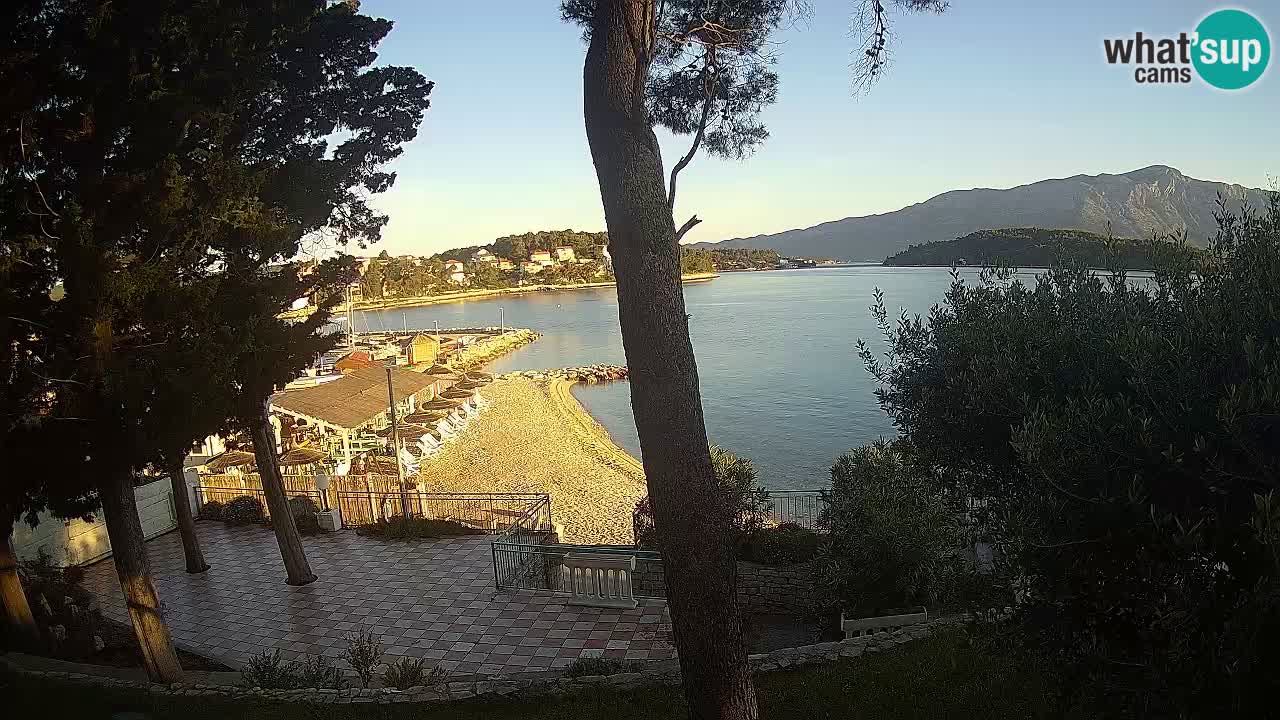 Livecam Lumbarda – Spiaggia Prvi Žal – Korčula