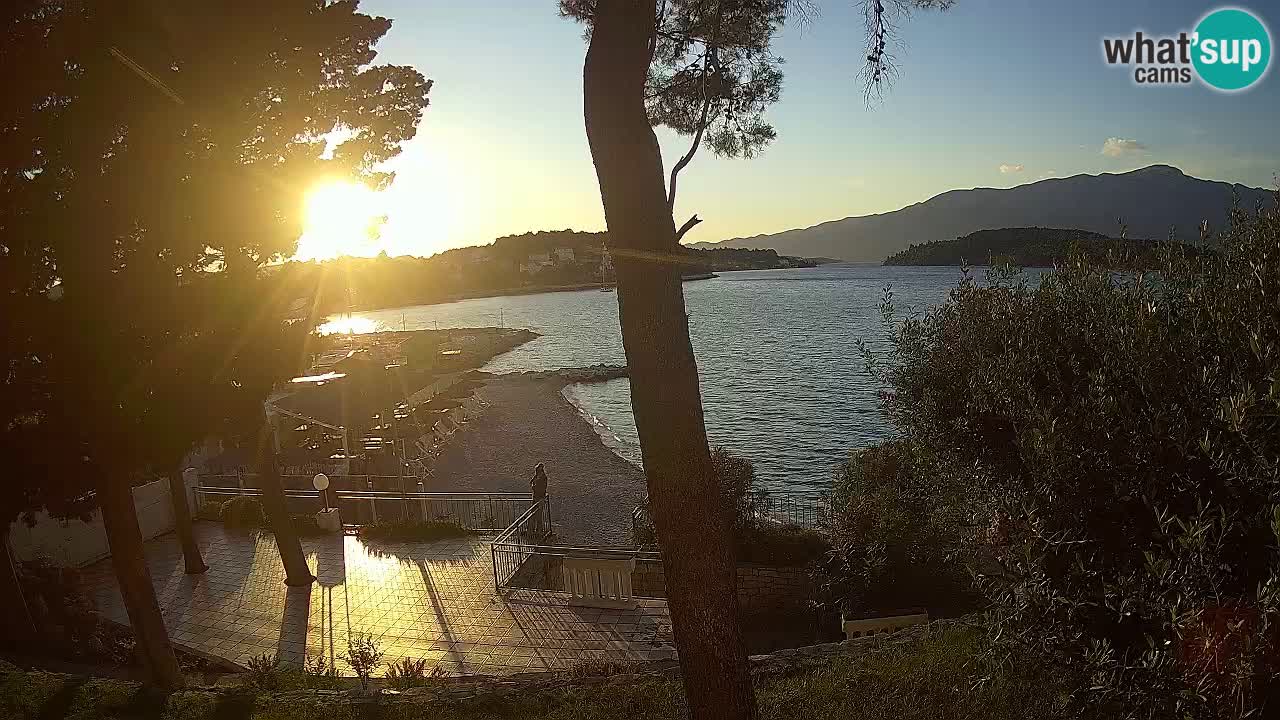 Webcam live Lumbarda – Plage Prvi Žal – Korčula