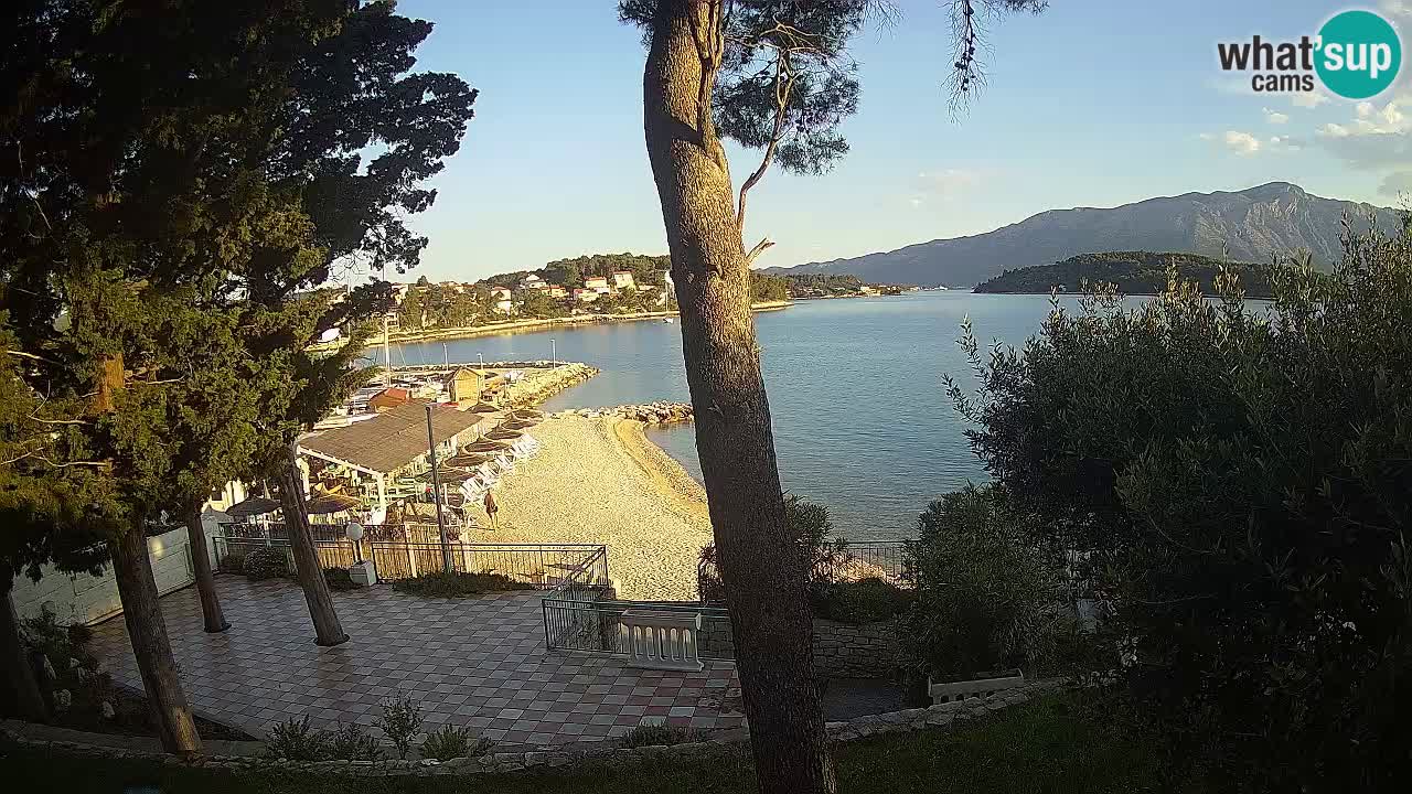 Webcam live Lumbarda – Plage Prvi Žal – Korčula
