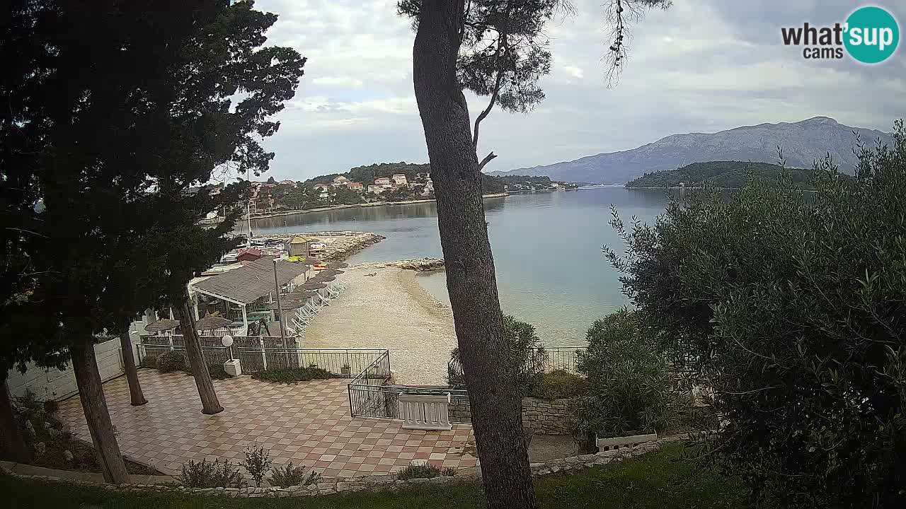 Livecam Lumbarda – Spiaggia Prvi Žal – Korčula