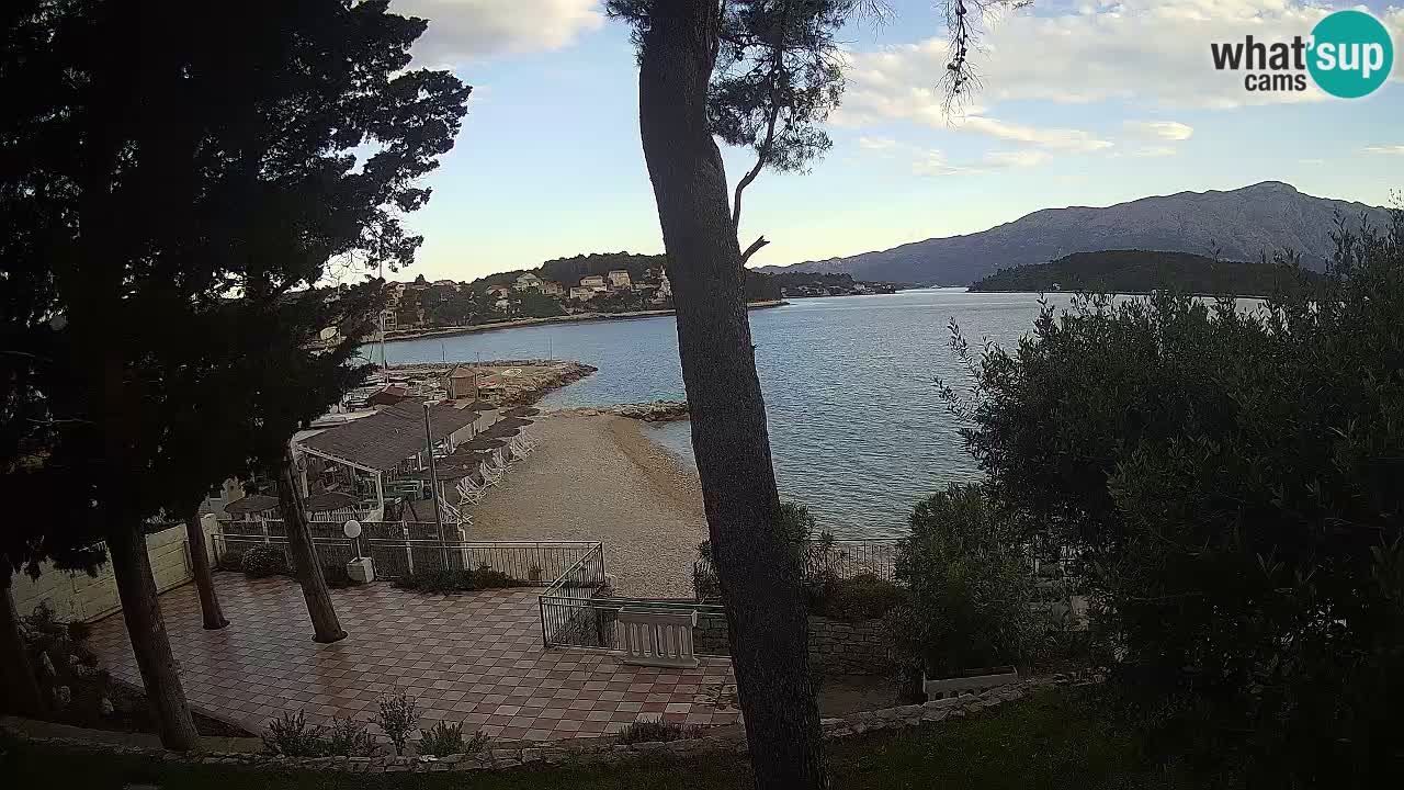 Webcam live Lumbarda – Plage Prvi Žal – Korčula