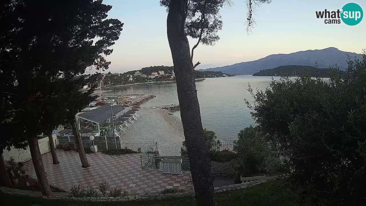 Webcam live Lumbarda – Plage Prvi Žal – Korčula