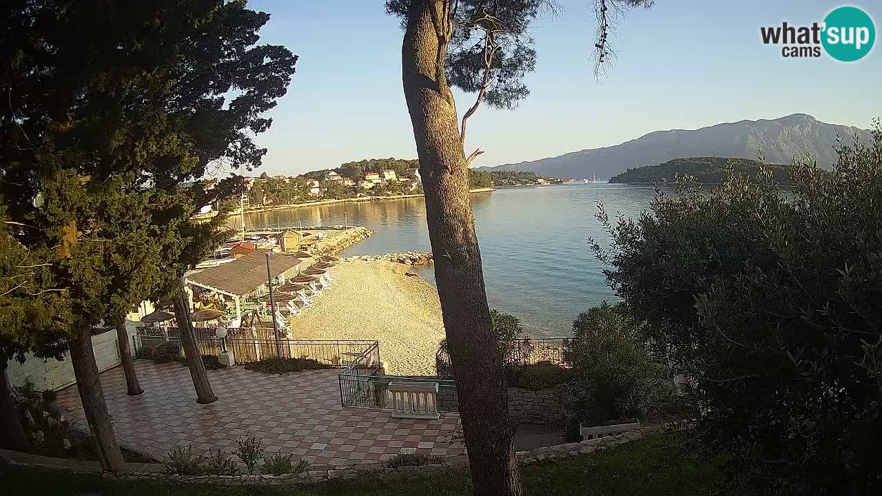 Webcam live Lumbarda – Plage Prvi Žal – Korčula