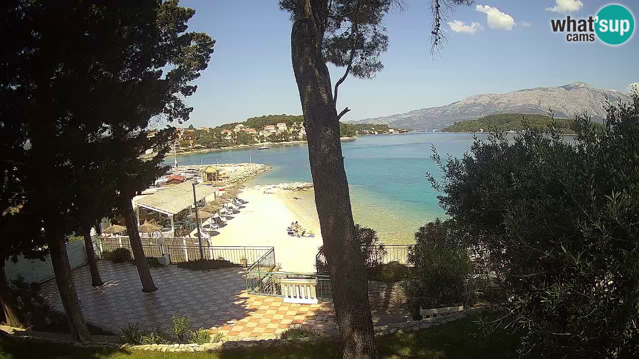 Livecam Lumbarda – Spiaggia Prvi Žal – Korčula