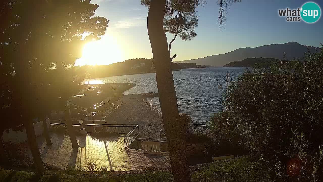 Webcam live Lumbarda – Plage Prvi Žal – Korčula
