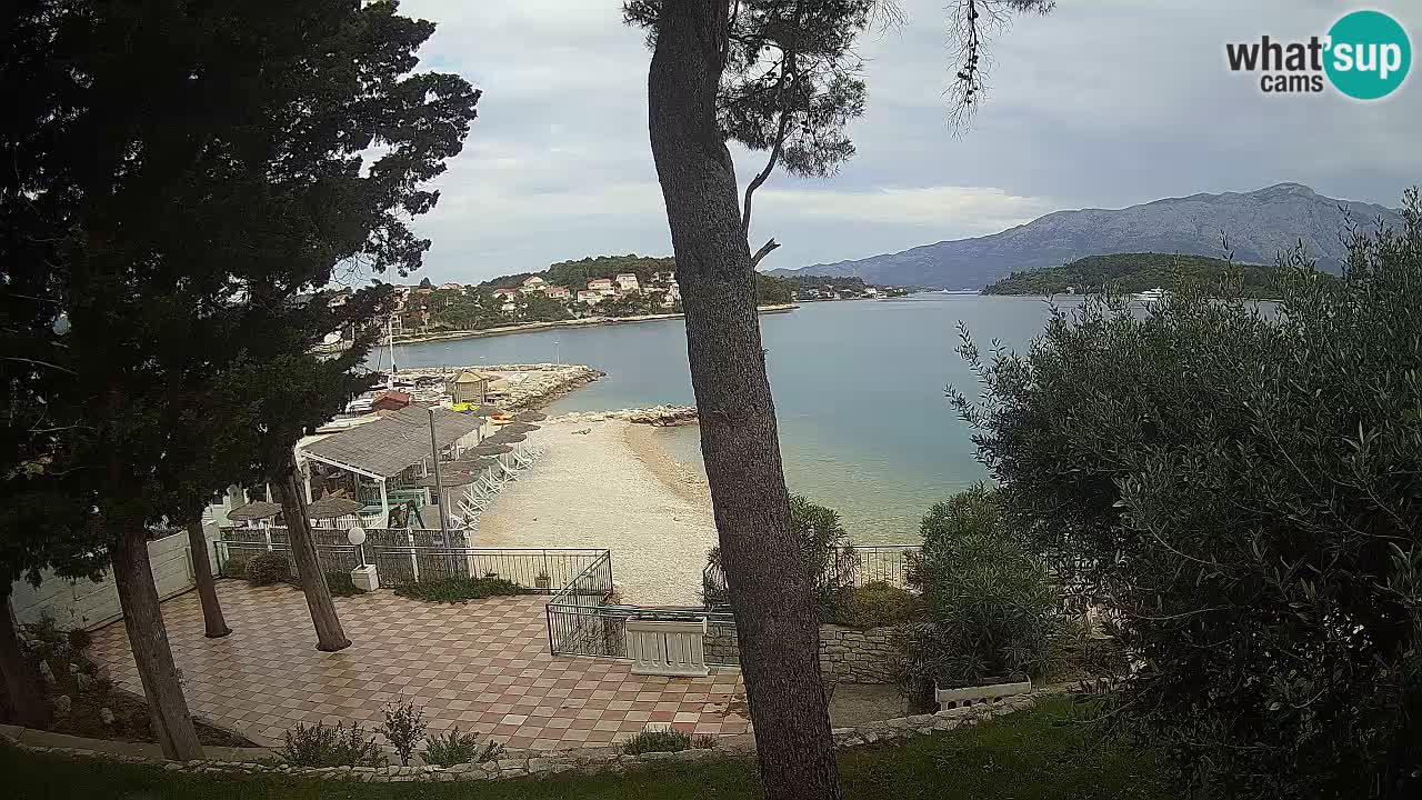 Webcam live Lumbarda – Plage Prvi Žal – Korčula