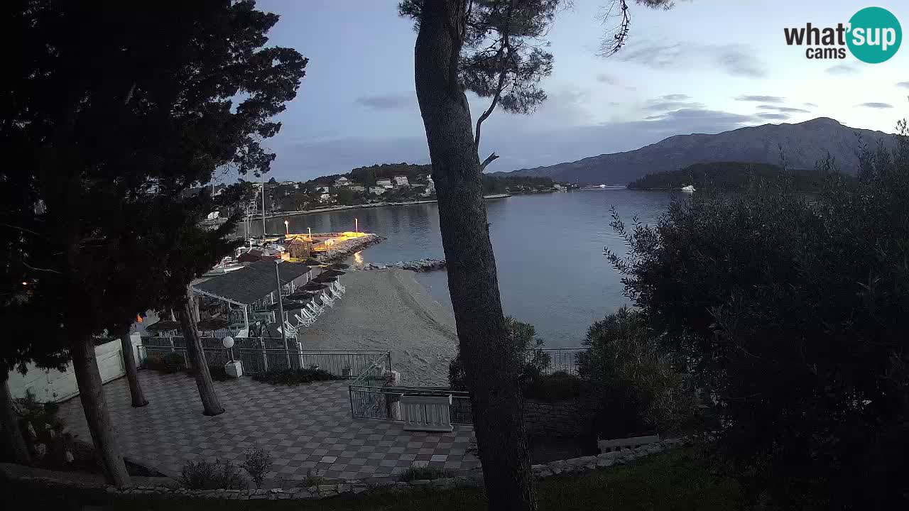 Livecam Lumbarda – Spiaggia Prvi Žal – Korčula