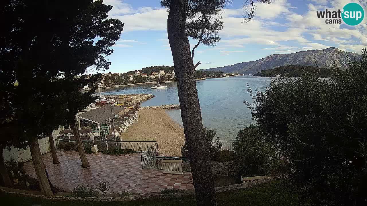 Webcam live Lumbarda – Plage Prvi Žal – Korčula