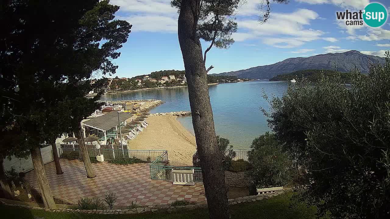 Webcam live Lumbarda – Plage Prvi Žal – Korčula
