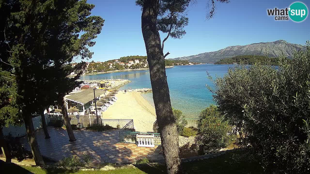 Web kamera Lumbarda – Plaža Prvi Žal – Korčula