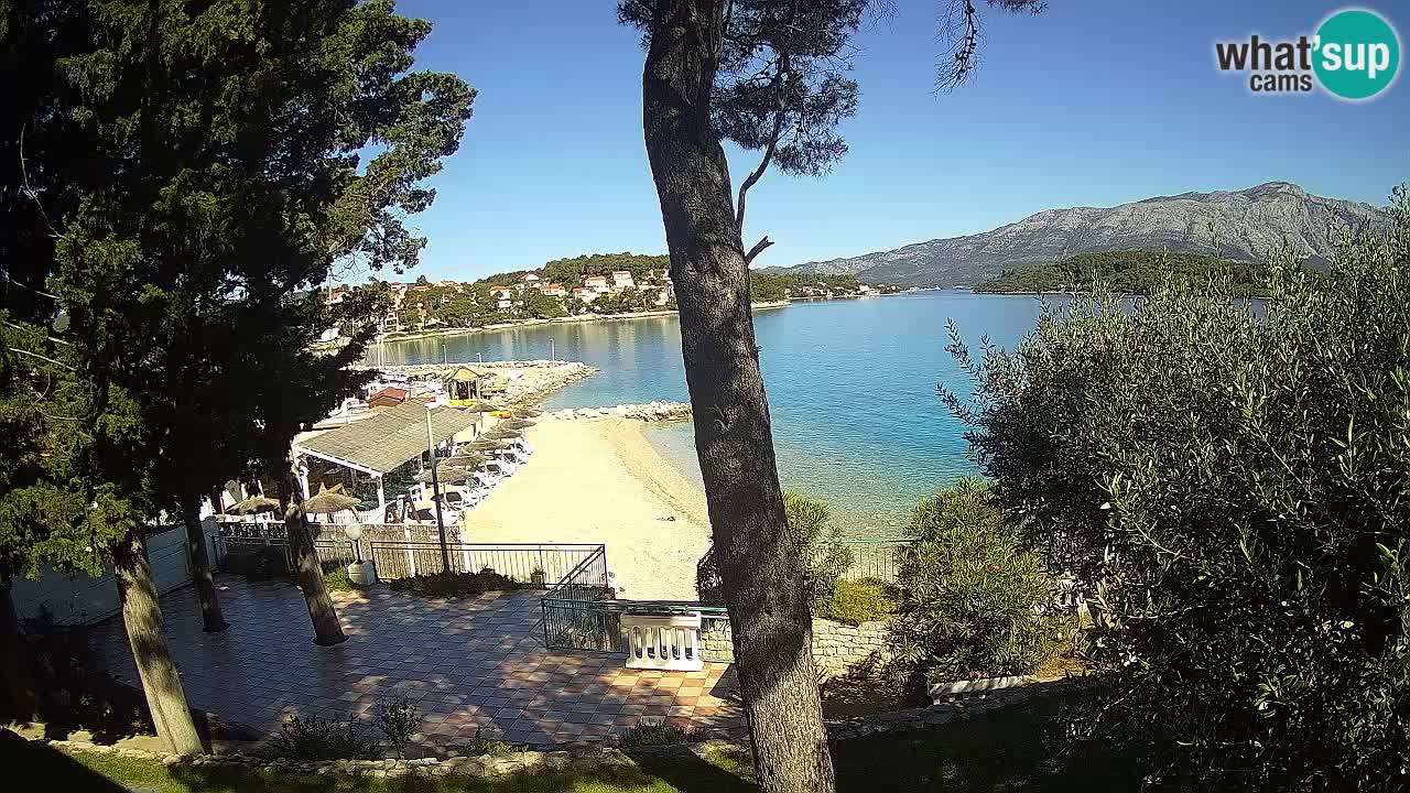 Webcam live Lumbarda – Plage Prvi Žal – Korčula