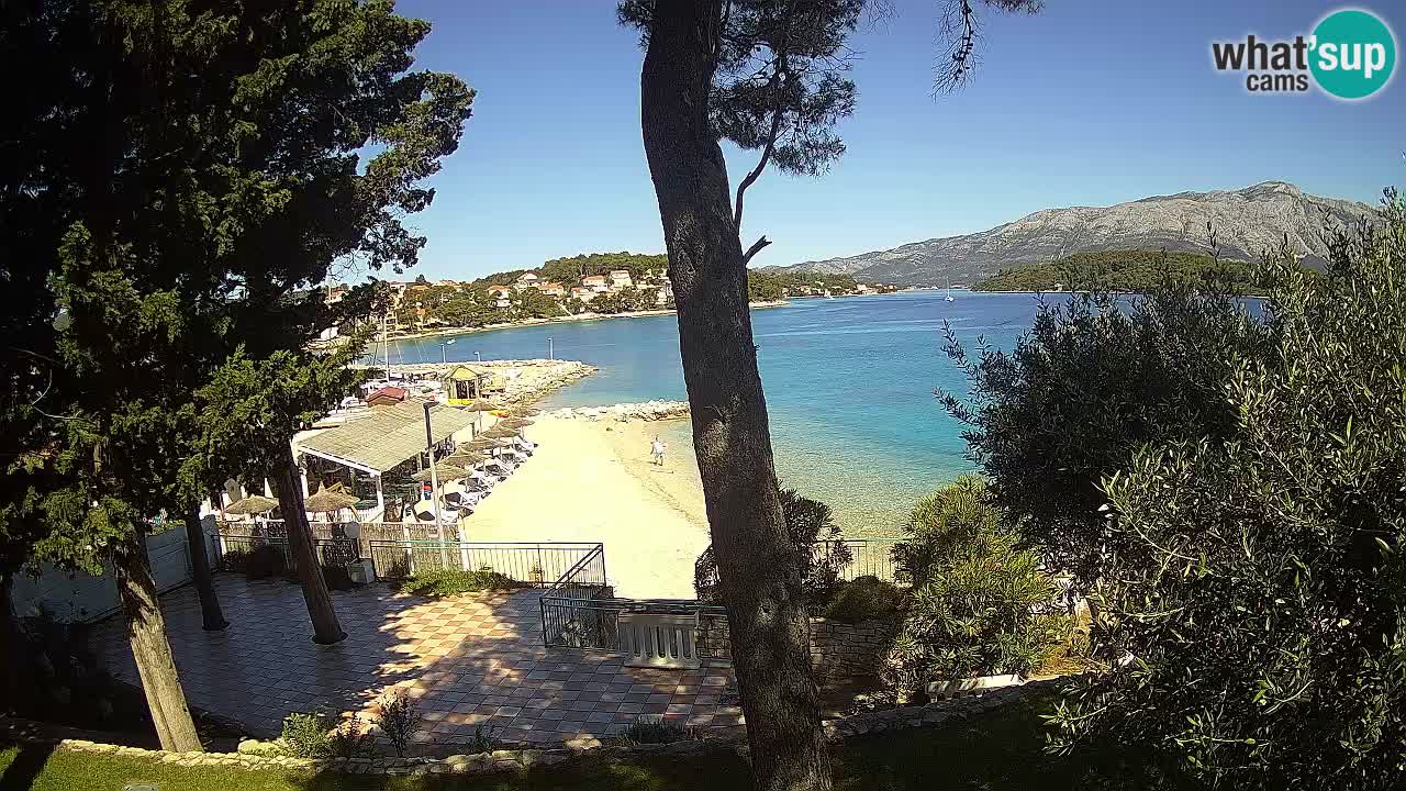 Web kamera Lumbarda – Plaža Prvi Žal – Korčula