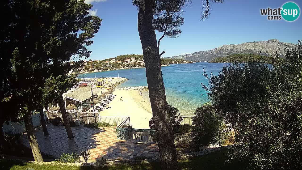 Spletna kamera Lumbarda – Plaža Prvi Žal – Korčula