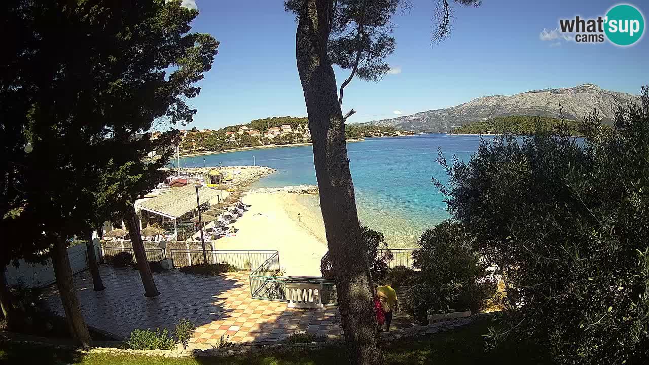 Spletna kamera Lumbarda – Plaža Prvi Žal – Korčula