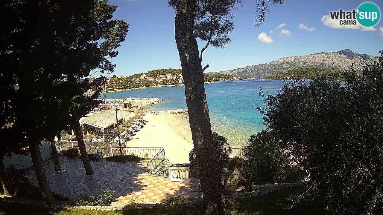 Spletna kamera Lumbarda – Plaža Prvi Žal – Korčula