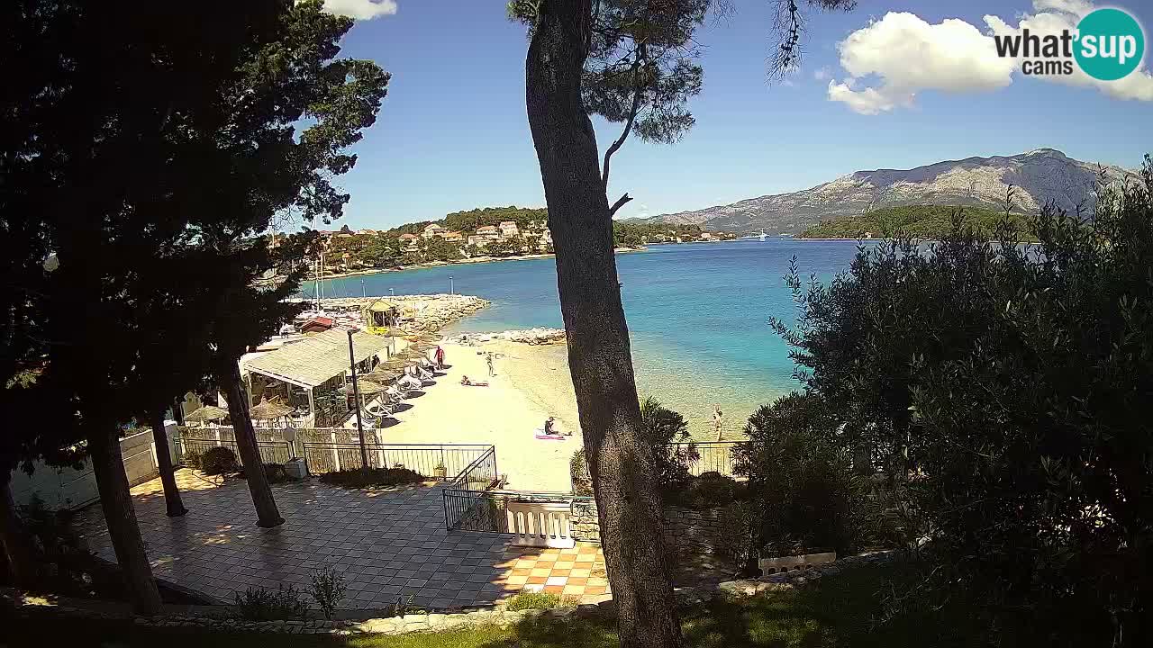 Livecam Lumbarda – Spiaggia Prvi Žal – Korčula