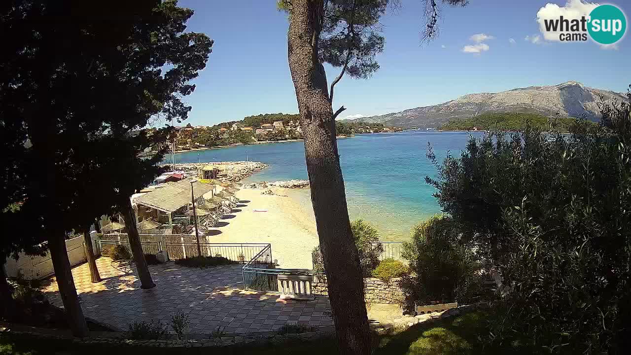 Livecam Lumbarda – Spiaggia Prvi Žal – Korčula