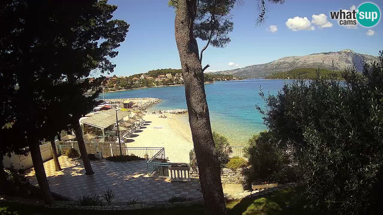 Webcam live Lumbarda – Plage Prvi Žal – Korčula