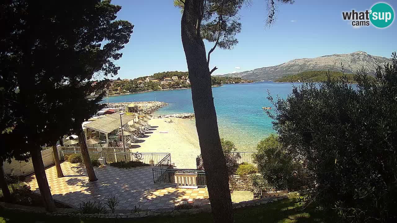 Webcam live Lumbarda – Plage Prvi Žal – Korčula