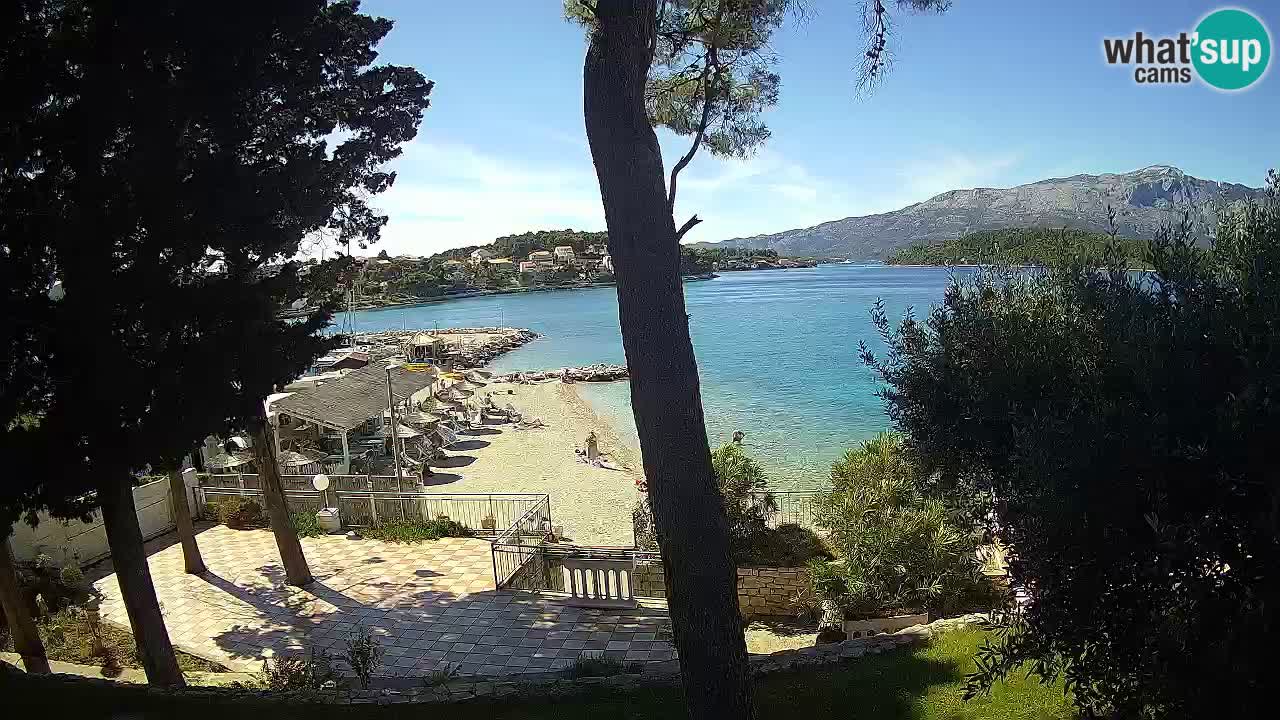 Webcam Lumbarda – Prvi Žal beach – Korčula
