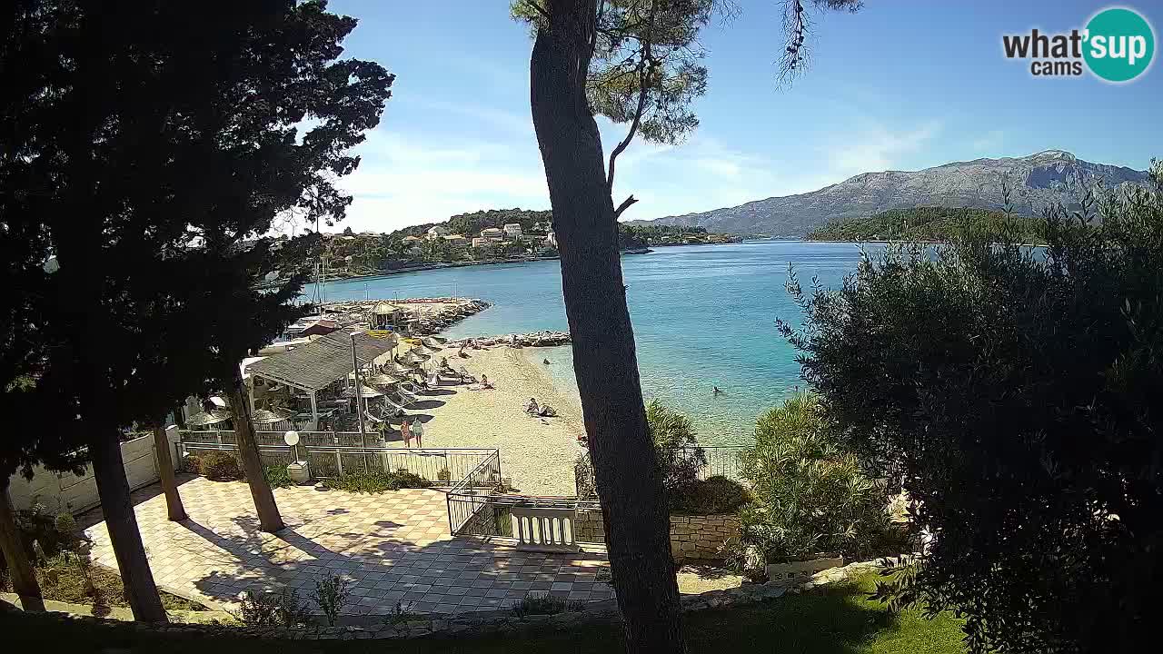 Web kamera Lumbarda – Plaža Prvi Žal – Korčula
