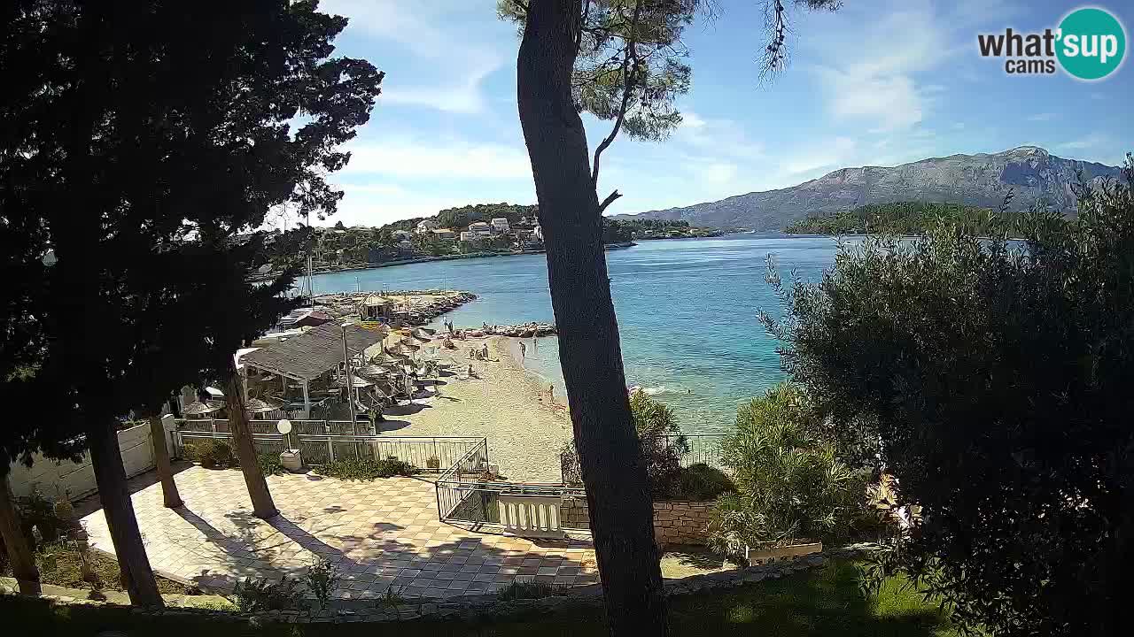 Livecam Lumbarda – Spiaggia Prvi Žal – Korčula