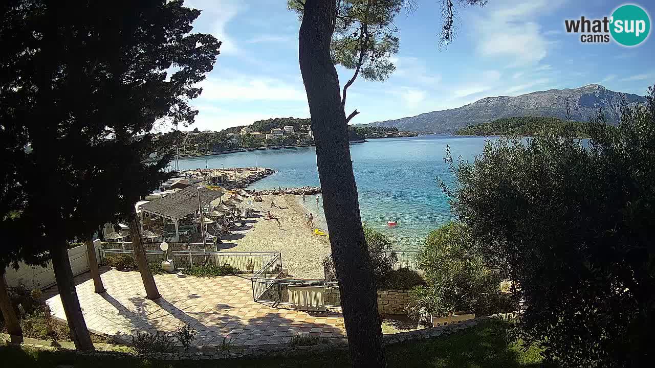 Livecam Lumbarda – Spiaggia Prvi Žal – Korčula