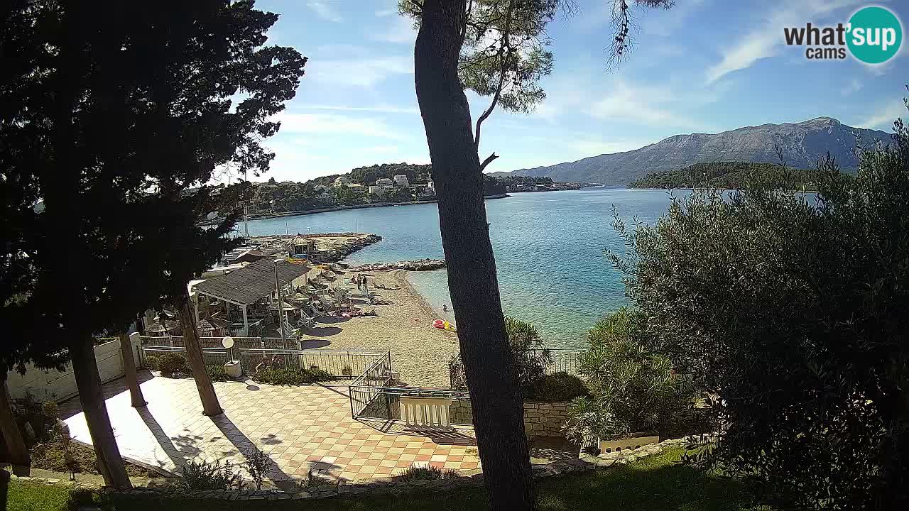 Webcam Lumbarda – Prvi Žal beach – Korčula