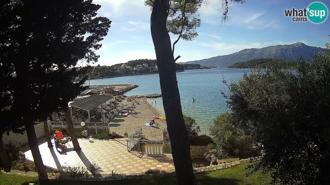 Webcam live Lumbarda – Plage Prvi Žal – Korčula