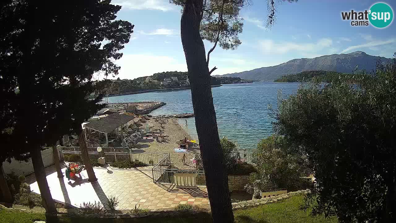 Web kamera Lumbarda – Plaža Prvi Žal – Korčula