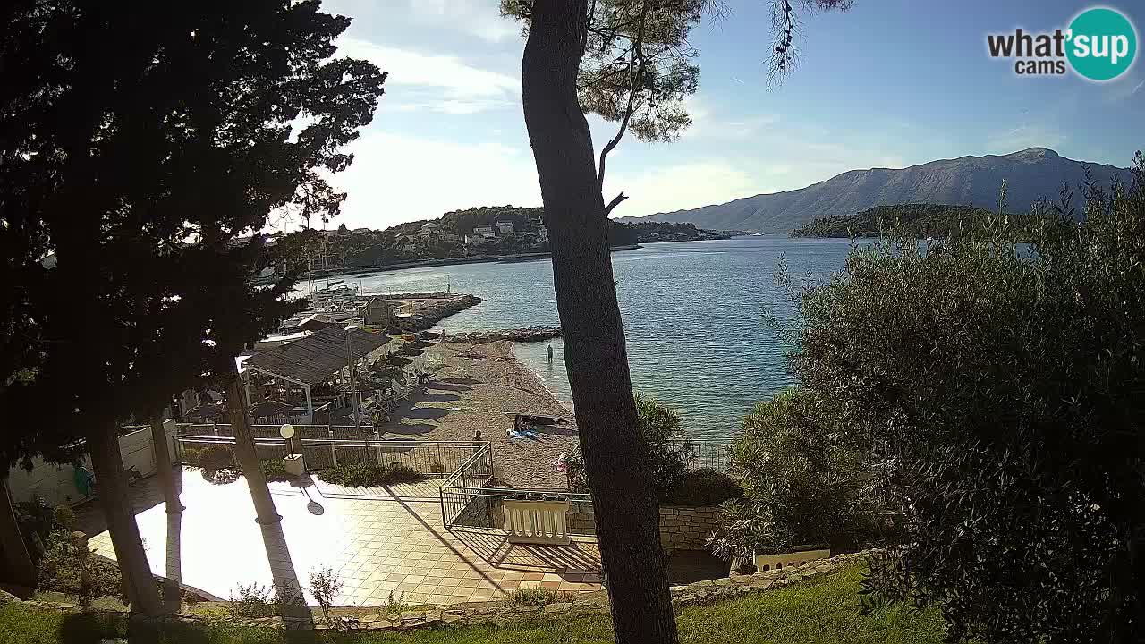Web kamera Lumbarda – Plaža Prvi Žal – Korčula