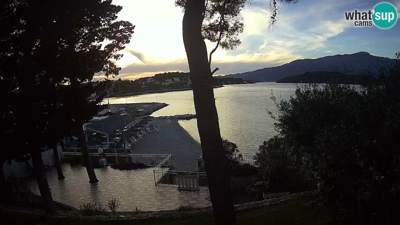 Webcam live Lumbarda – Plage Prvi Žal – Korčula