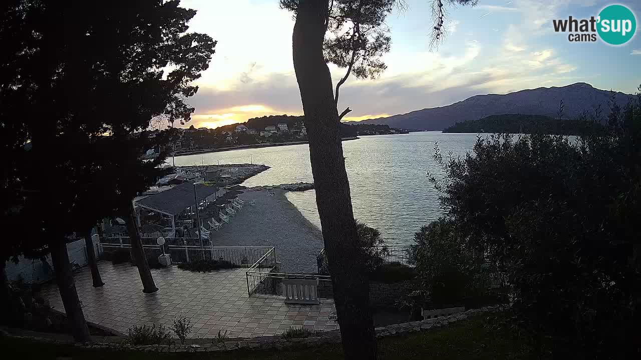 Webcam live Lumbarda – Plage Prvi Žal – Korčula