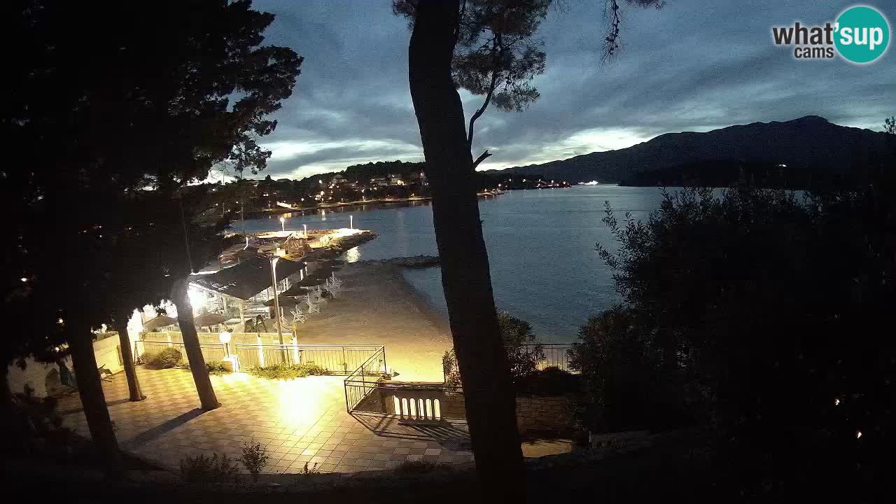 Livecam Lumbarda – Spiaggia Prvi Žal – Korčula