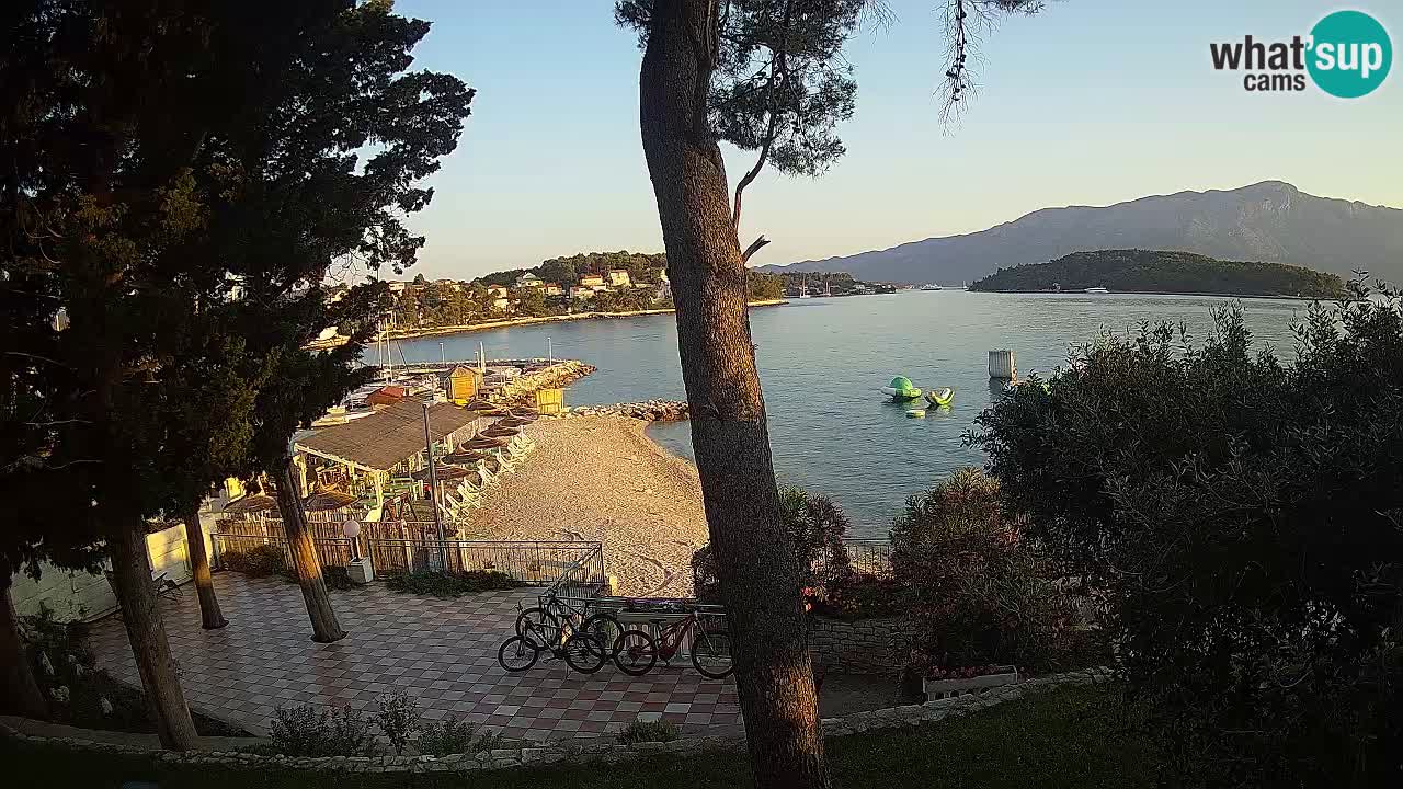 Web kamera Lumbarda – Plaža Prvi Žal – Korčula