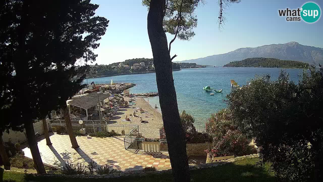 Web kamera Lumbarda – Plaža Prvi Žal – Korčula