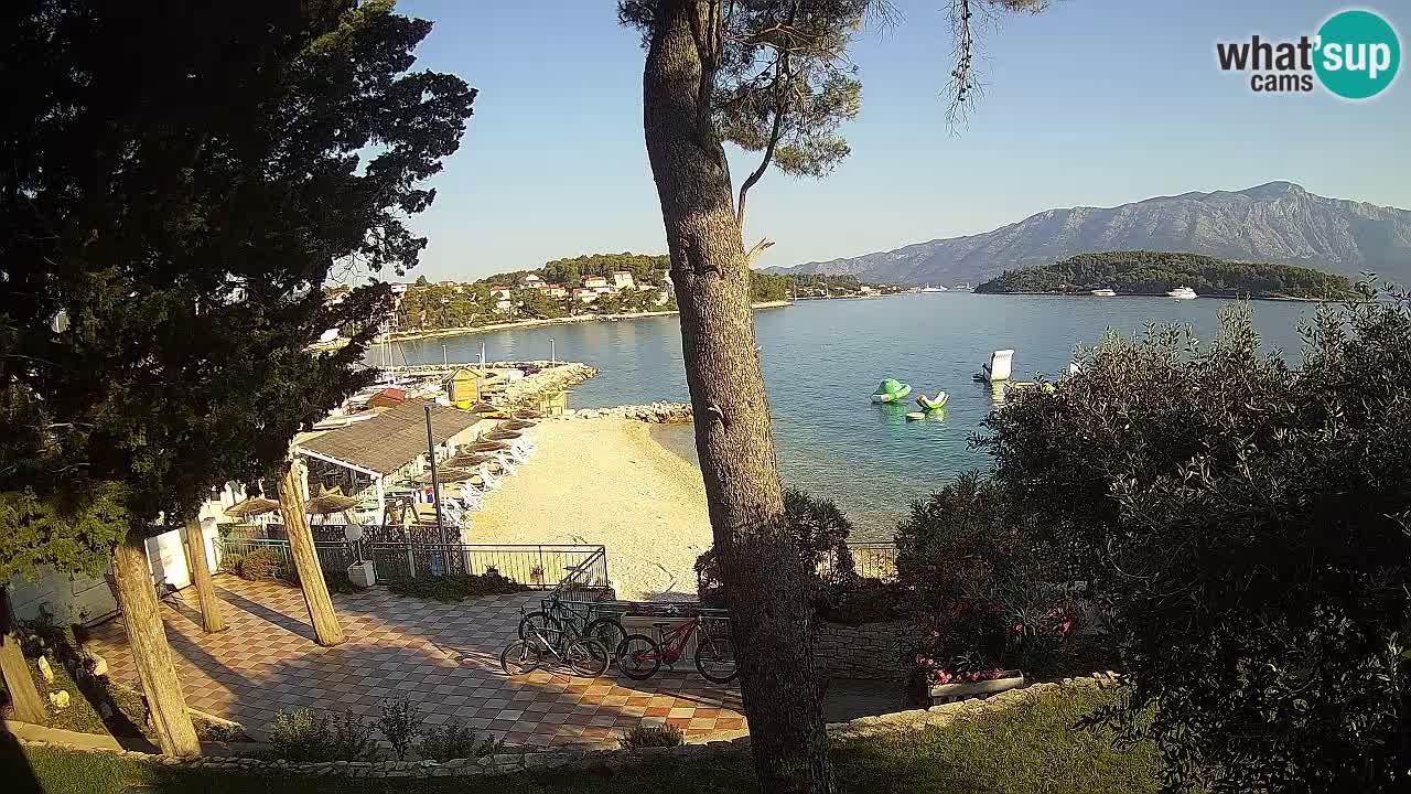 Web kamera Lumbarda – Plaža Prvi Žal – Korčula