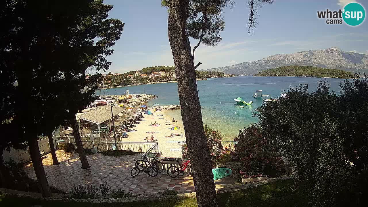 Livecam Lumbarda – Spiaggia Prvi Žal – Korčula
