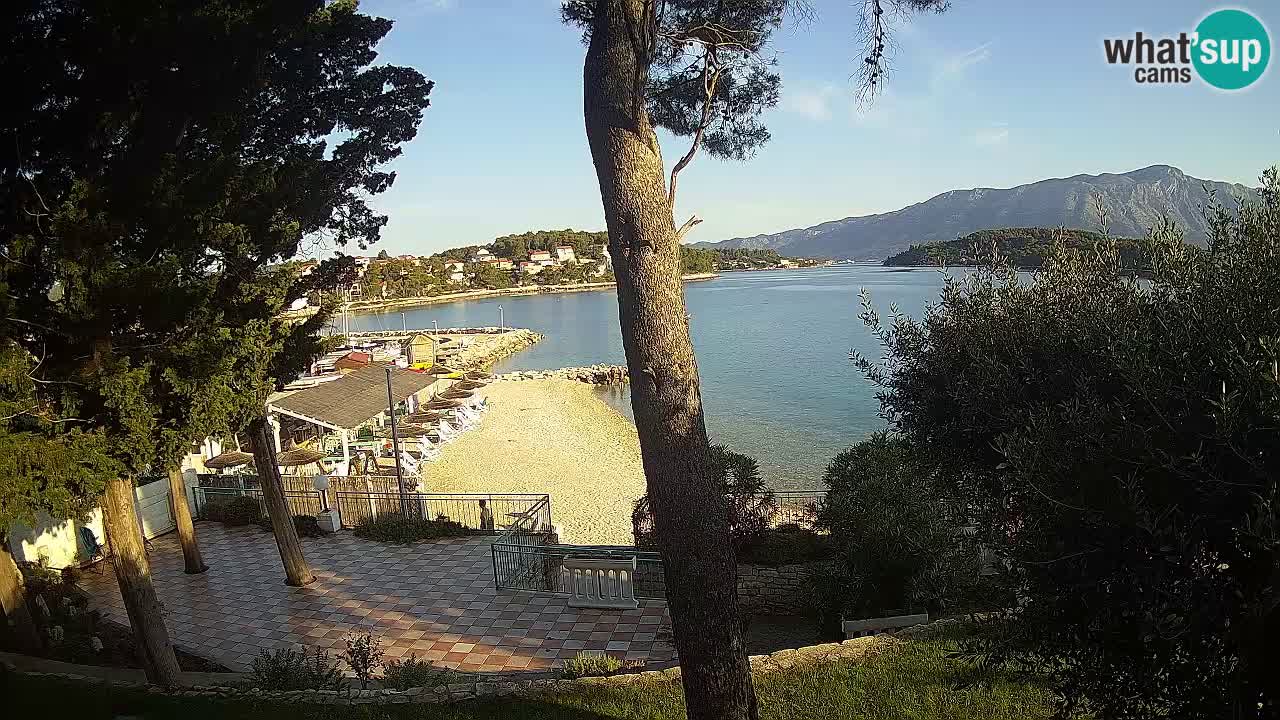 Webcam live Lumbarda – Plage Prvi Žal – Korčula