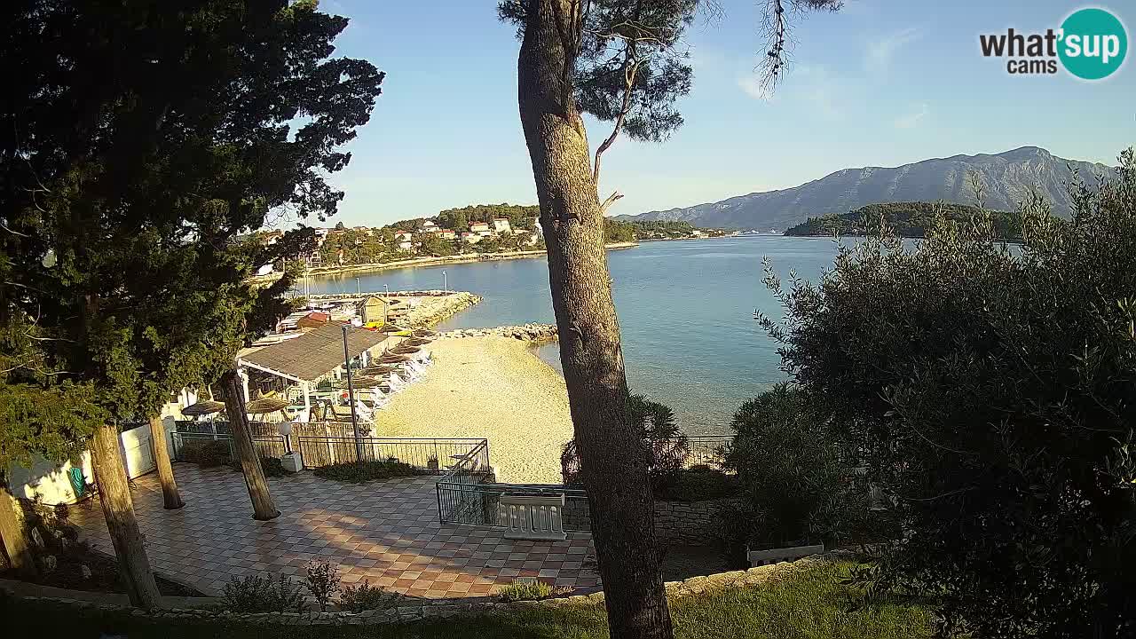 Spletna kamera Lumbarda – Plaža Prvi Žal – Korčula