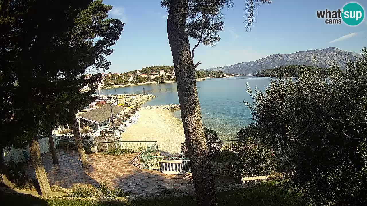 Webcam live Lumbarda – Plage Prvi Žal – Korčula