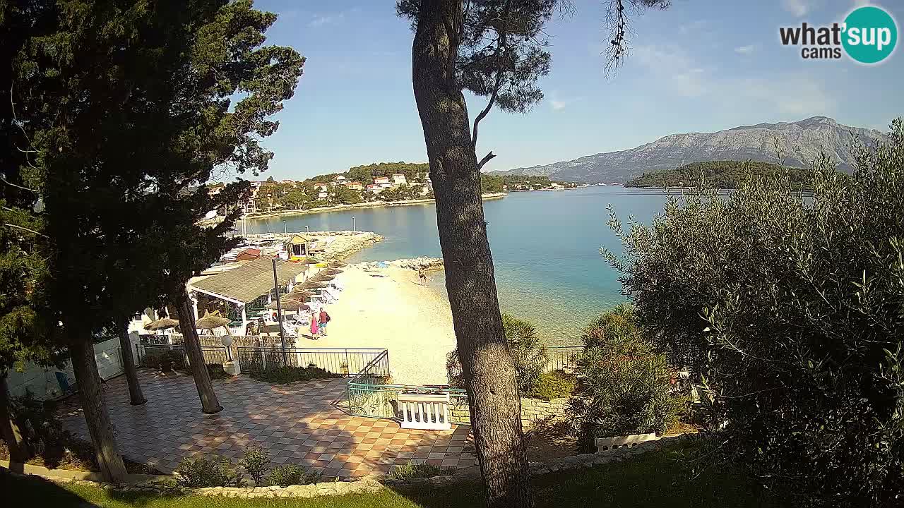 Livecam Lumbarda – Spiaggia Prvi Žal – Korčula
