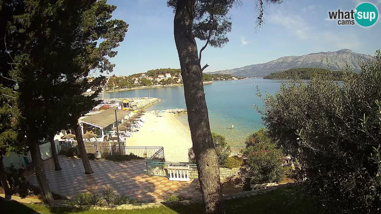 Web kamera Lumbarda – Plaža Prvi Žal – Korčula