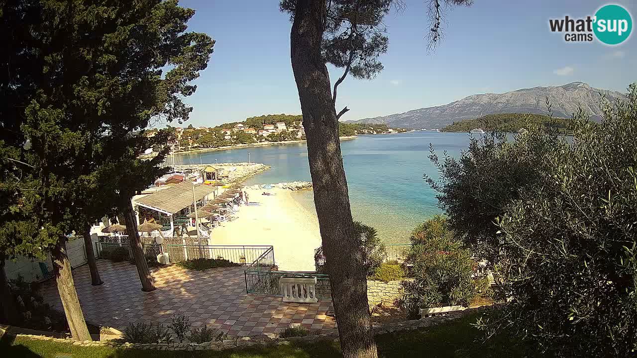 Livecam Lumbarda – Spiaggia Prvi Žal – Korčula