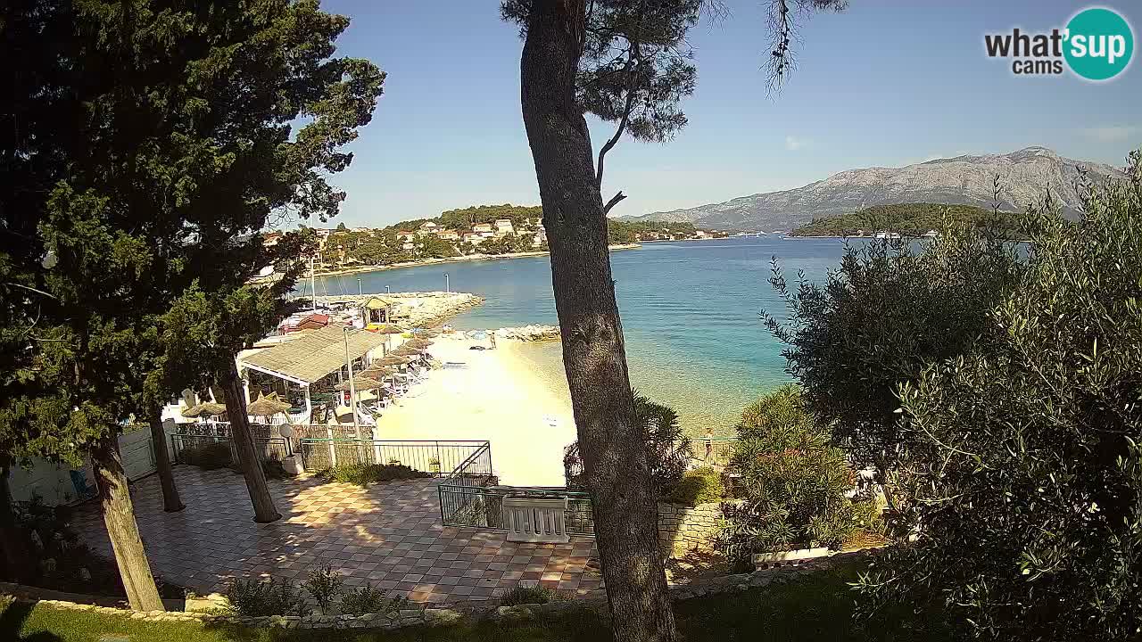 Livecam Lumbarda – Spiaggia Prvi Žal – Korčula