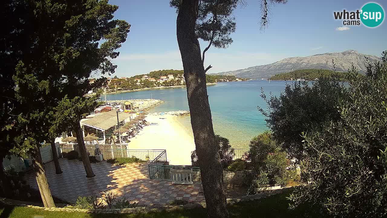 Livecam Lumbarda – Spiaggia Prvi Žal – Korčula
