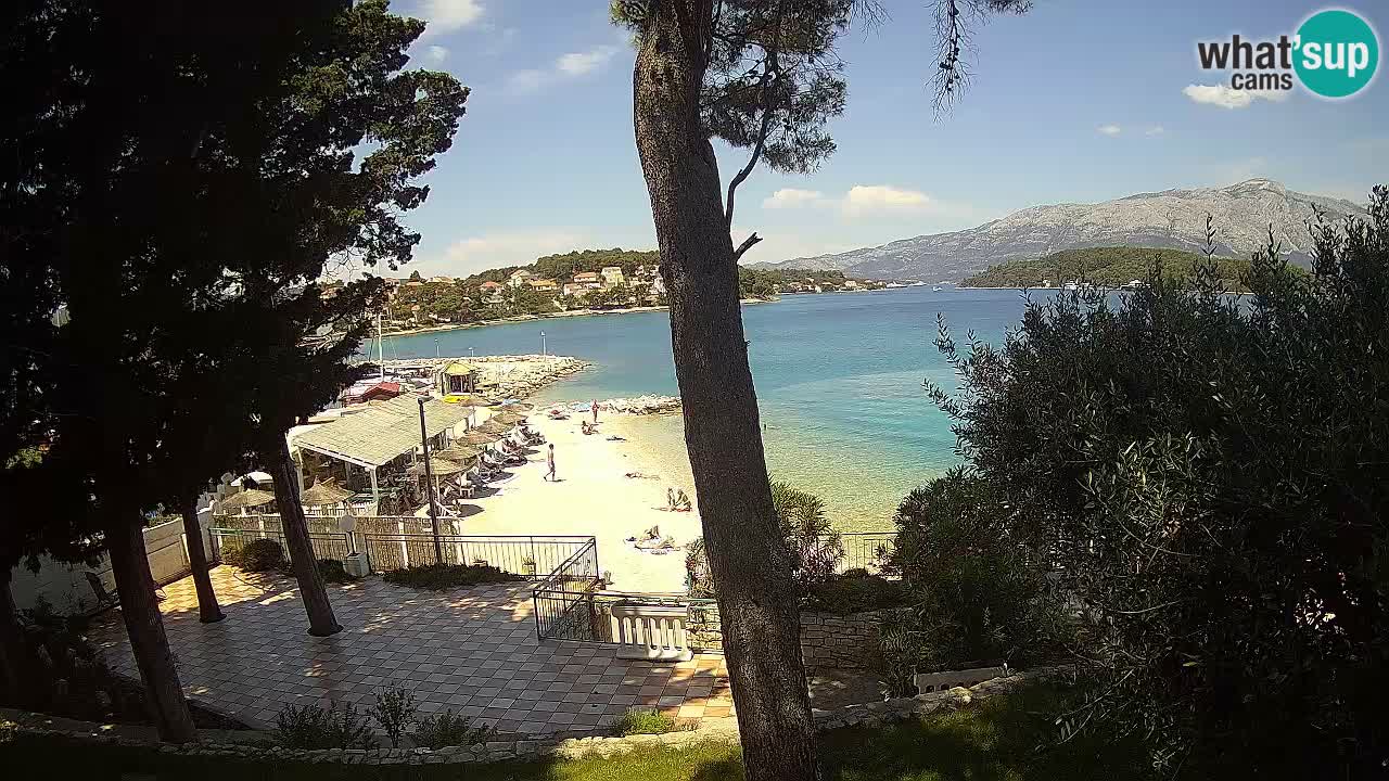 Spletna kamera Lumbarda – Plaža Prvi Žal – Korčula